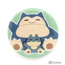 It evolves from munchlax when leveled up with high friendship. Pokemon Center 2021 Snorlax Munchlax Pika Pika Friends Large Size Metal Button