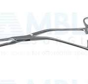 Bailey aorta clamp, 8'',angled shanks, angled, 4.5cm long x 11.0mm deep  atraumatic jaws, ring handle