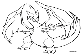 If they were both the same color scheme, i'm not sure which i'd like more. Printable Pokemon Coloring Pages Mega Charizard X Funsoke Coloring Home