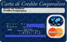 The bank accepts deposits, makes loans and provides other services for the public. Bank Card Carta Di Credito Cooperativo Banca Di Credito Cooperativo Del Valdarno Italy Col It Mc 0052