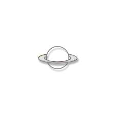 Saturn Circle Planet Sticker By Rusly Zelionii Rings Of Saturn Rings Tumblr Stickers