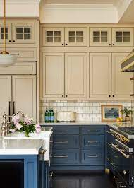 This black and beige kitchen curtains graphic has 20 dominated colors, which include medlar, swing sage, snowflake browse 74 snowflake granite on houzz whether you want inspiration for planning snowflake granite or are. 75 Beautiful Beige Kitchen With Blue Cabinets Pictures Ideas July 2021 Houzz