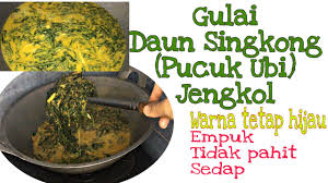 Kolak merupakan sajian yang khas saat bulan puasa. Resep Gulai Daun Singkong Jengkol Pucuk Ubi Paranci Jariang Tetap Hijau Lembut Masakan Padang Youtube