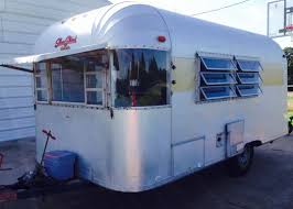 This vintage travel trailer is a one of a kind survivor with a very unique design, that features a tourit window in the rear. My Lil 1966 Silver Streak Sabre Patiently Waiting For Her Restoration Recreational Vehicles Trailer Home Travel Trailer