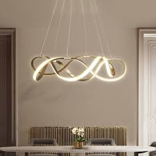 Modern Style 21 W Draped Ribbon Led Chandelier In White For Restaurant Dining Room Bedroom Showroom Living Room Led Lights