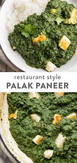 Palak Paneer Restaurant Style Recipe Paneer Recipes Palak Paneer Saag Paneer