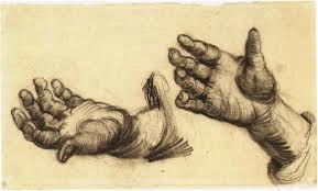Master Artists Sketches Of Hands Drawing On The Right Side Of The Brain Van Gogh Artist Van Gogh Van Gogh Drawings
