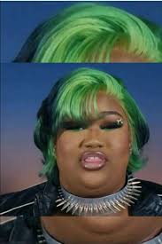 This is the first wig from La Biggie that's a hard no for me.  🚫🙅🏽‍♀️😂🤷🏽‍♀️ #notthegreenpartycitywig🙅🏽‍♀️🙅🏽‍♀️