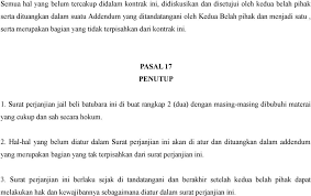 Perkembangan hukum kontrak perjanjian kerjasama pengangkutan batubara oleh : Perjanjian Jual Beli Batubara Antara Pt Dan Tuan X Trader No Pdf Free Download