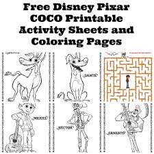 Free disney pixar coco coloring pages for kids and adults. Free Disney Pixar Coco Printable Activity Sheets And Coloring Pages Twin Cities Frugal Mom