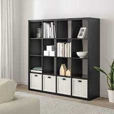And the clean, simple lines make it easy to combine with many styles of furniture. Kallax Shelf Unit Black Brown 57 7 8x57 7 8 Ikea