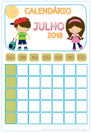Calendário Da Copa 2018 Para Imprimir Calendario Julho 2018 Calendario Julho 2018 Educacao Infantil Calendario Julho