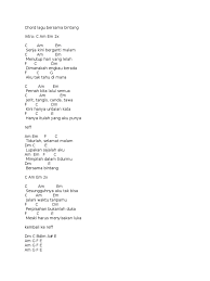 Chord Lagu Bersama Bintang