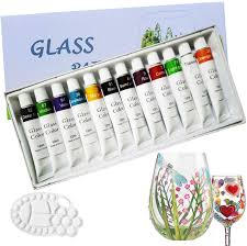 Maybe you would like to learn more about one of these? Magicdo 12 Colors Glass Paint With Palette Non Toxic Paint For Glass Glass Colour Use For Glass Crystal Window And Ceramics Amazon Co Uk Home Kitchen