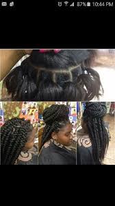 Box braids are cute, but getting them done at a salon can be expensive. Rubber Band Method For Box Braids Hair Styles Braided Hairstyles Natural Hair Styles