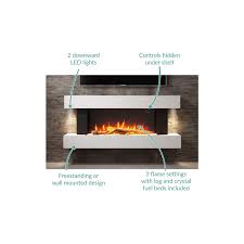 Maybe you would like to learn more about one of these? White Wall Mounted Electric Fireplace Suite With Logs Pebbles Amberglo Agl010 Appliances Direct