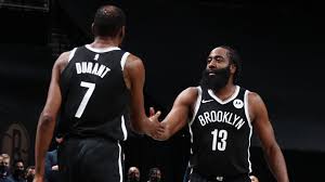 Баскетболисты спорт баскетбольное искусство игроки нба. Can Brooklyn Nets Superstars Kevin Durant And James Harden Make Clutch Takeovers A Habit Nba Com India The Official Site Of The Nba