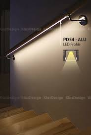 Led Stair Lights Klus Design In 2020 Stairway Lighting Led Stair Lights Handrail Lighting