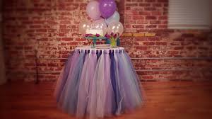 No Sew Tulle Tutu Table Skirt Video Tutu Table Table Skirt Tutu Table Skirt