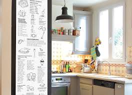 Papier peint, frise, tapisserie, panoramique : Papier Peint Original Decor Mural En Edition Limitee Le Unique De Papier Peint Pense Bete De Cuisine Noir Et Blanc Ohmywall