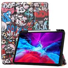 Sunsky For Ipad Pro 12 9 Inch 2020 Painted Tpu Horizontal Flip Leather Case With Holder Sleep Wake Up Function Pen Slot Graffiti
