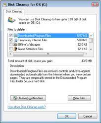 In the search box on the taskbar, type disk cleanup, and select disk cleanup from the list of results. How To Use Disk Cleanup In Windows 7 And Vista Dummies