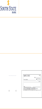 Credit cards / show mastercard. Fill Free Fillable Direct Deposit Form South State Bank Pdf Form