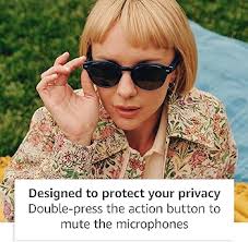 Amazon.com: Amazon Echo Frames, an Alexa device (newest model), Smart  glasses with Alexa, Round frames in Blue Tortoise with polarized sunglass  lenses