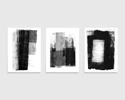 Black And White Modern Minimalist Abstract Painting Print Set Etsy Abstract Painting Print Modern Abstract Painting Abstract
