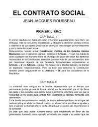 Principios de derecho politico juan jacobo rousseau. El Contrato Social Jean Jacques Rousseau Ensayos Culito27