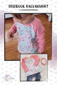 Geeignet für leichte und mittelschwere jerseys. Freebook Raglan Shirt Kinder Kleidung Nahen Baby Nahen Schnittmuster Schnittmuster Kostenlos Kinderkleidung