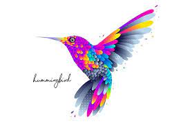 Download Colorful Humming Bird Illustration 404041 Illustrations Design Bundles In 2021 Hummingbird Painting Hummingbird Drawing Hummingbird Art