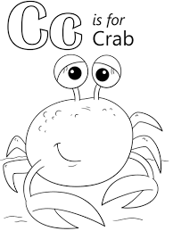 Apples4theteacher letter c coloring pages make great mouse practice activities for toddlers, preschool, kindergarten, and elementary children. Crab Letter C Coloring Page Free Printable Coloring Pages For Kids
