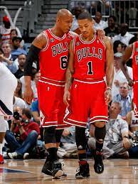Keith Bogans And Derrick Rose Rose Nba Go Big Blue Chicago Bulls