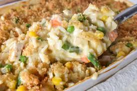 This recipe uses two kinds of soup for a flavorful outcome. Creamy Chicken And Rice Casserole Cook2eatwell