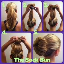 I invented a fake, but way easier sock bun method that i've been using for at. Sock Bun Thick Hair