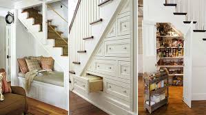 The office space perfectly sized storage items like baskets, trolleys and shelves can give you extra space. 13 Storage Ideas To Maximise The Use Of The Area Under Your Stairs Diy Doctor