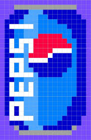 Pepsi Perler Bead Pattern Dessin Pixel Perles Hama Points De Couture