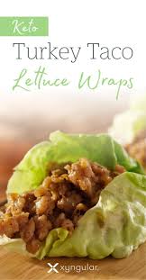Maybe you would like to learn more about one of these? A Healthy Turkey Taco Lettuce Wrap Recipe Approved For The Jumpstart Keto And Low Carb Meal Pla Lettuce Wrap Recipes Turkey Taco Lettuce Wraps Xyngular Meals