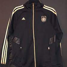 adidas | Jackets & Coats | Adidas Xl Deutscher Fussballbund Track Black |  Poshmark