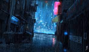 Cinemagraph Gif Cinemagraph Oc Alley Rainy Anime Scenery Wallpaper Cyberpunk City Anime Scenery