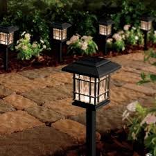Balhvit glass solar lights outdoor, 8 pack super bright solar pathway lights, up to 12 hrs long last auto on/off garden lights solar powered waterproof, stainless steel led landscape lighting for yard. Hampton Bay Led Landscape Pathway Light 4 Pack 12 88 Dealmoon
