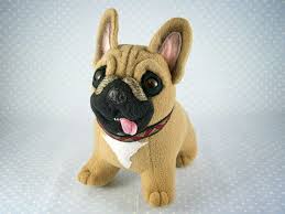 Why is this pup so sleepy? Ooak Smiling Red Fawn French Bulldog In Collar Handmade Soft Etsy Fawn French Bulldog French Bulldog Bulldog