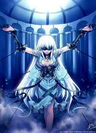 True to her namesake, enma sports a suitably hellish appearance with long black hair and dark red rem is the blue haired other half of the twin demon maids, rem and ram, and the better of the two. White Hair Anime Girl In Chains Anime Wallpaper Hd