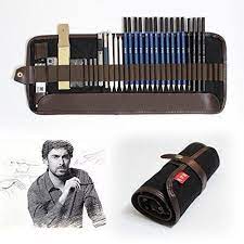Tinpa 33 Pieces Pencils Set Professional Sketch Drawing Pencil With Graphite Pencils Charcoal Pencils Craft K Pencil Crafts Pencil Drawings Drawing Accessories