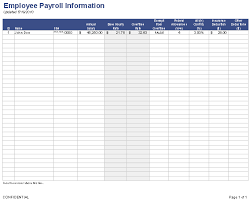 Title 29, part 5, subpart b of the code of federal regulations provides detailed information about the types of. Payroll Template Free Employee Payroll Template For Excel