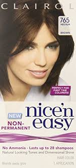 Safe for immediate use after relaxer. Amazon Com Clairol Nice N Easy Non Permanent Hair Color 765 Medium Brown 1 Kit Chemical Hair Dyes Beauty