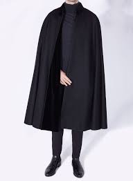 Alfonso Cloak Black Sesena Capes 1901 Cape Fashion Coat Fashion Black Collared Shirt