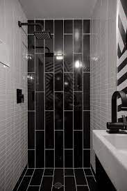 California Home Design S Small Space Big Style Black Tile Bathrooms Bathroom Tile Designs Bathroom Shower Design