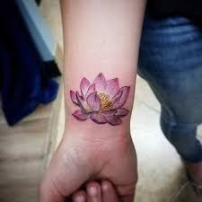 Pink Lotus Idea For Women S Wrist Tattoo Wrist Tattoos For Women Tattoos Chic Tattoo